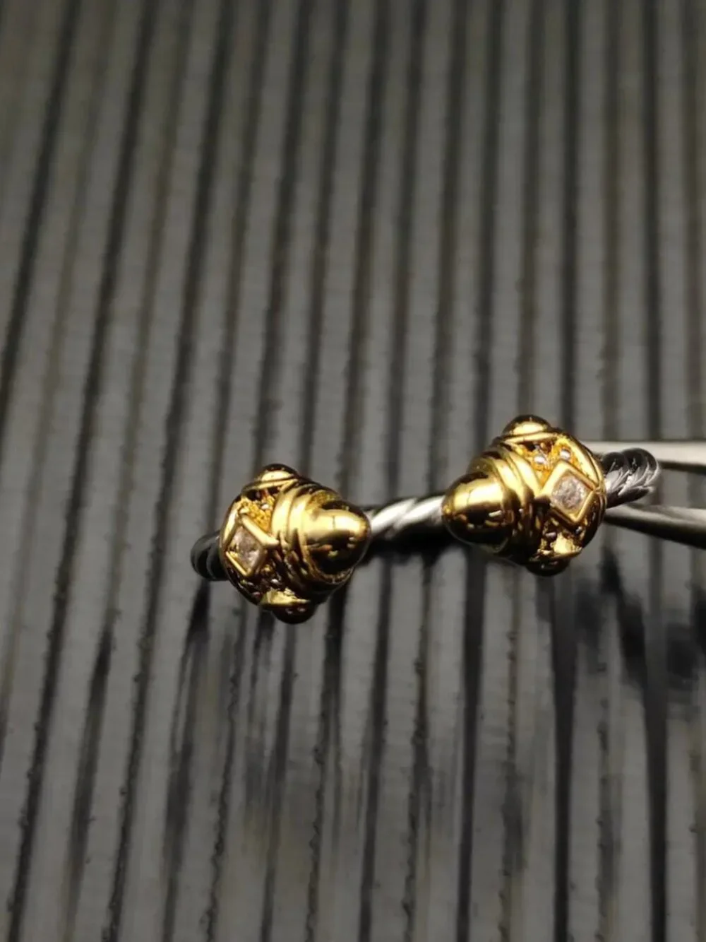 David Yurman Round Toe Two-Tone Revival Ring